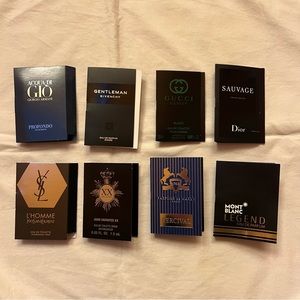 8 Assorted Luxury Cologne Samples